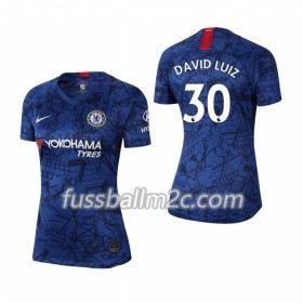 Fußballtrikots Chelsea David Luiz 30 Frauens Heim Trikotsatz 2019-2020